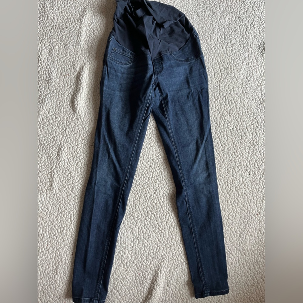 Indigo Blue Maternity Ankle Jeans